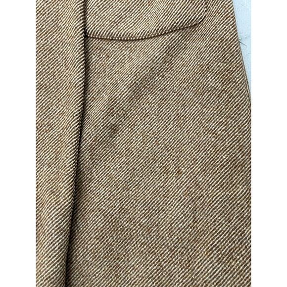 Vintage Wool Tweed Belted Brown Coat Chippewa Woolen Mills Women’s Size Medium - Picture 3 of 8